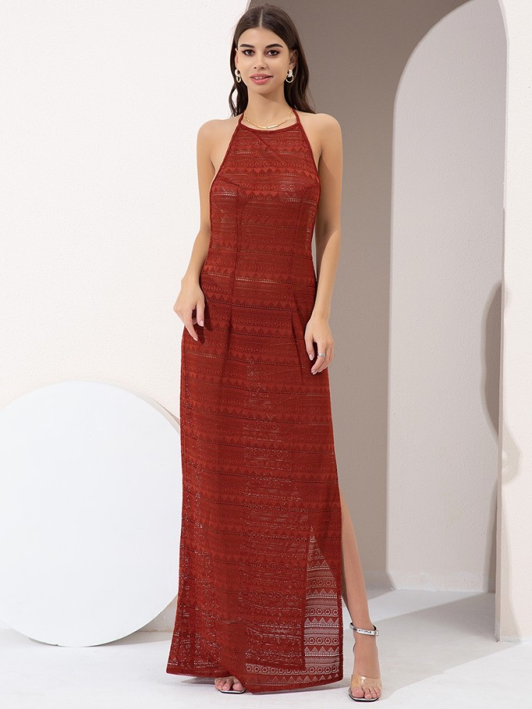 Urbanic Women Maxi Red Dress - Buy ...